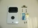 Mobella MF Flush entry door lockset - White