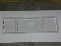 55" Fishing Rod gunnel storage insert - 2 rod Tapered - White 