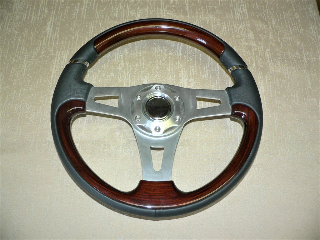 Steering Wheel leather/Cherry 3 spoke - Kit 370 