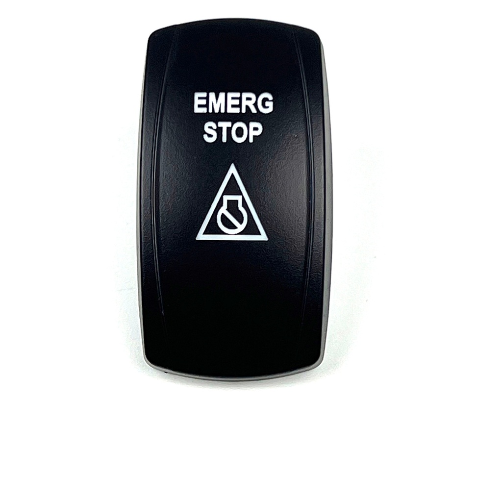 C5 Engraved Actuator/Cover  : EMERG STOP