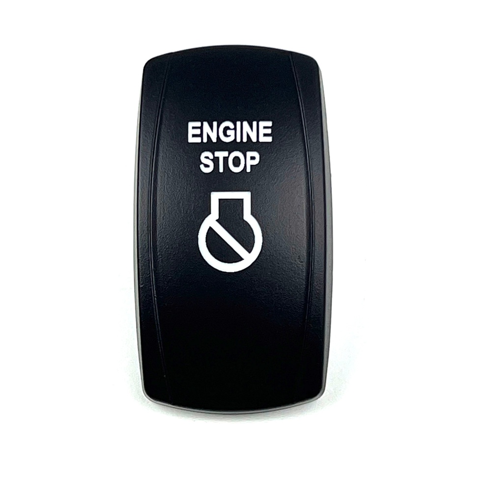 C5 Engraved Actuator/Cover  : ENGINE STOP