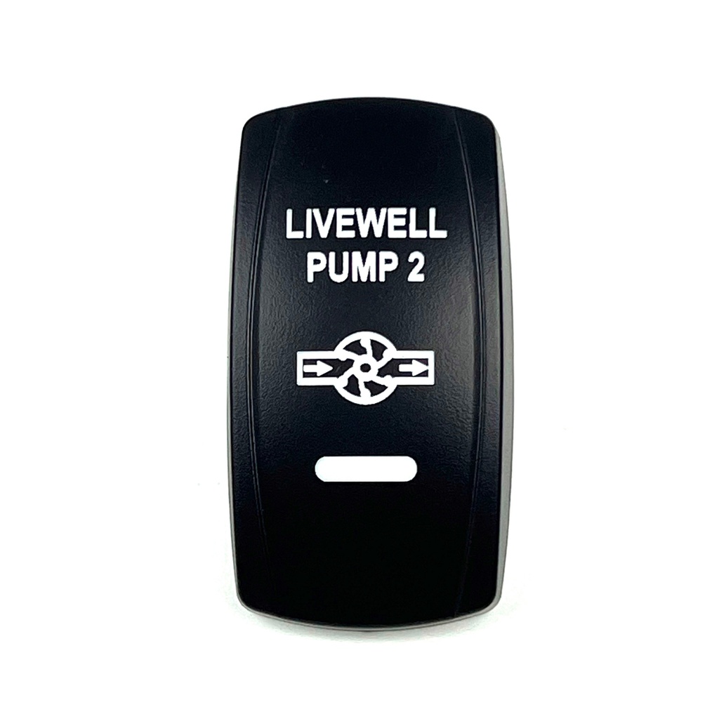 C5 Engraved Actuator/Cover  : LIVEWELL PUMP 2