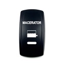C5 Engraved Actuator/Cover  : MACERATOR