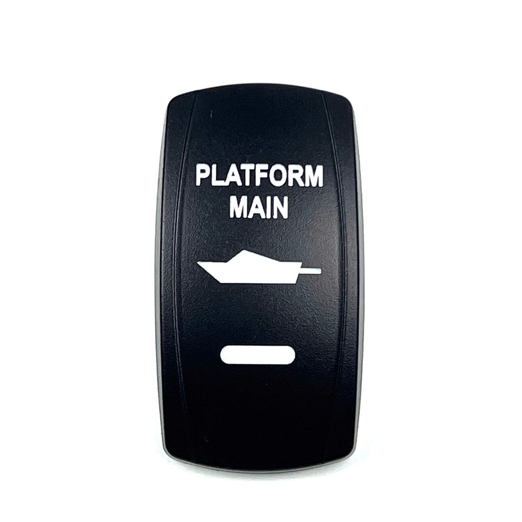 C5 Engraved Actuator/Cover  : PLATFORM MAIN