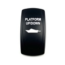 C5 Engraved Actuator/Cover  : PLATFORM UP/DOWN