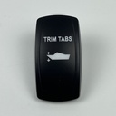 C5 Engraved Actuator/Cover  : TRIM TABS {Arrows Outward}