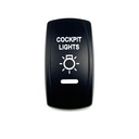 C5 Engraved Actuator/Cover  : COCKPIT LIGHTS