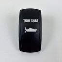 C5 Engraved Actuator/Cover  : TRIM TABS {Arrows Inward}