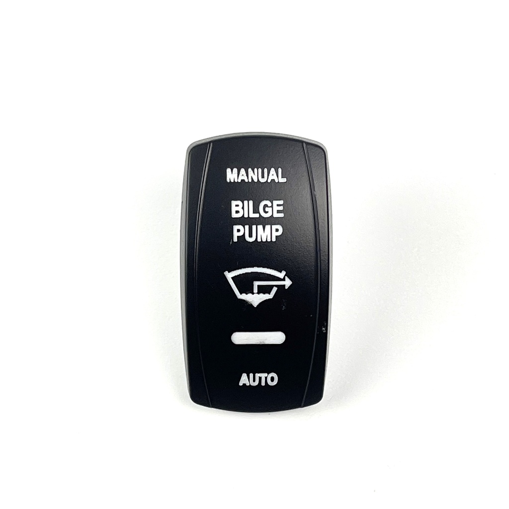 C5 Engraved Actuator/Cover  : BILGE PUMP manual-auto