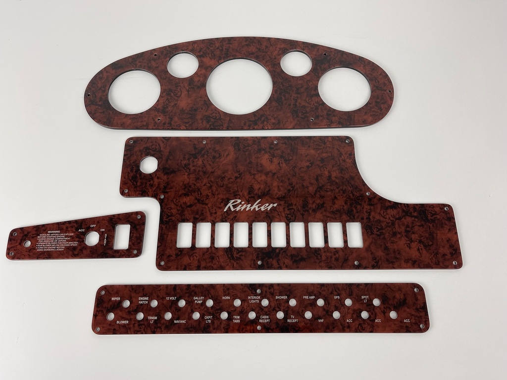 Rinker 250 270 Fiesta Vee Dash Panel set 2004 2005 ish