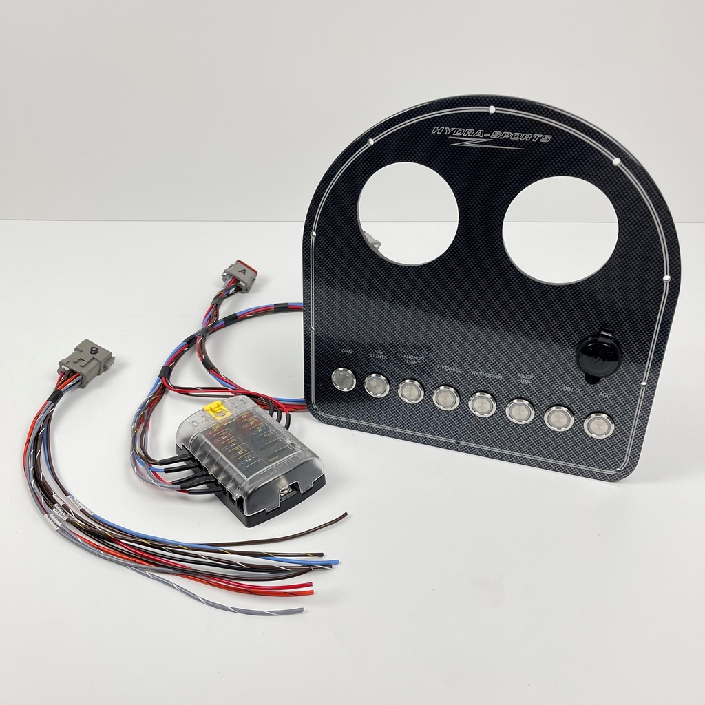Fully Wired Replacement Panel w/ Pushbutton Switches - Hydrasports 212CC