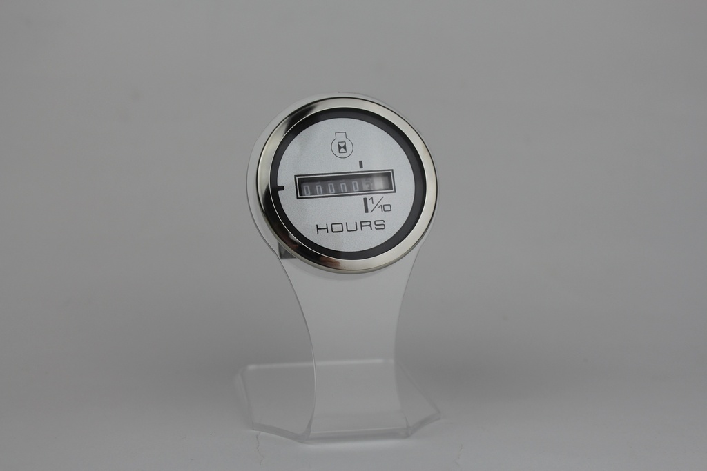Argent Pro Veethree Marine Hourmeter 10,000 hrs 1/4" Spade 65518SSF