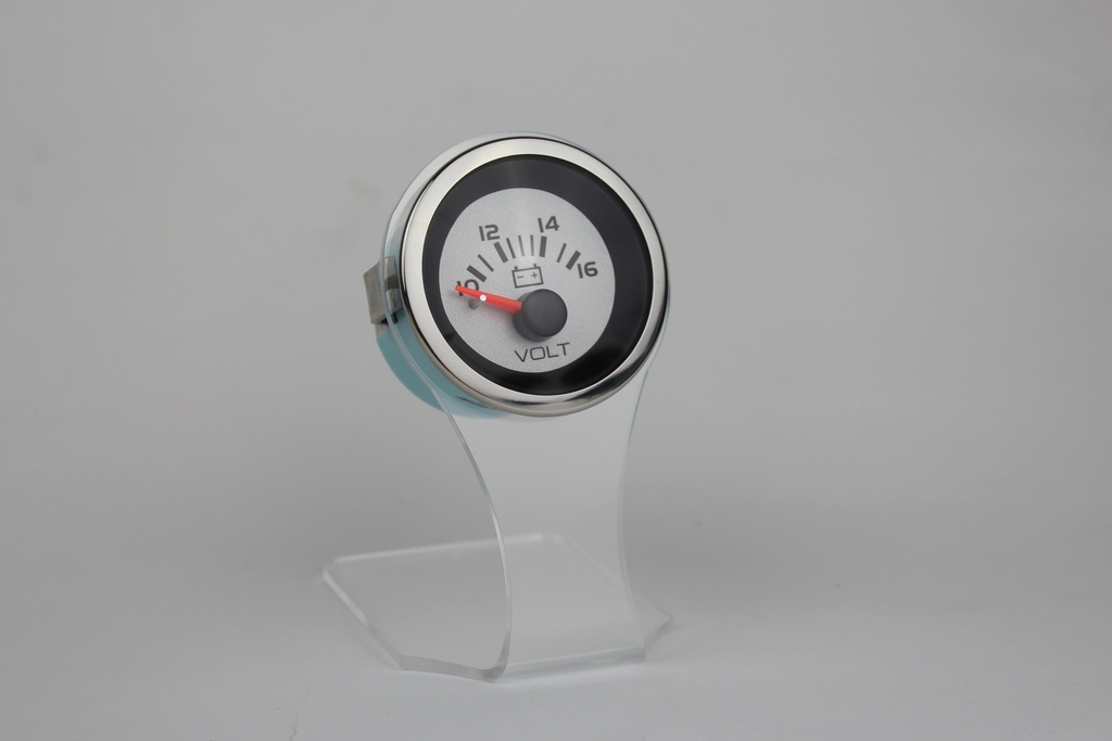 Argent Pro Veethree Marine Voltmeter, 10-16 Volts 65550SSF