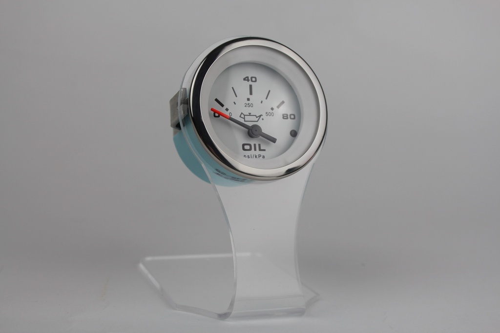 Lido Pro Veethree Marine Oil Pressure Gauge, Elec 0-80 psi 59653F