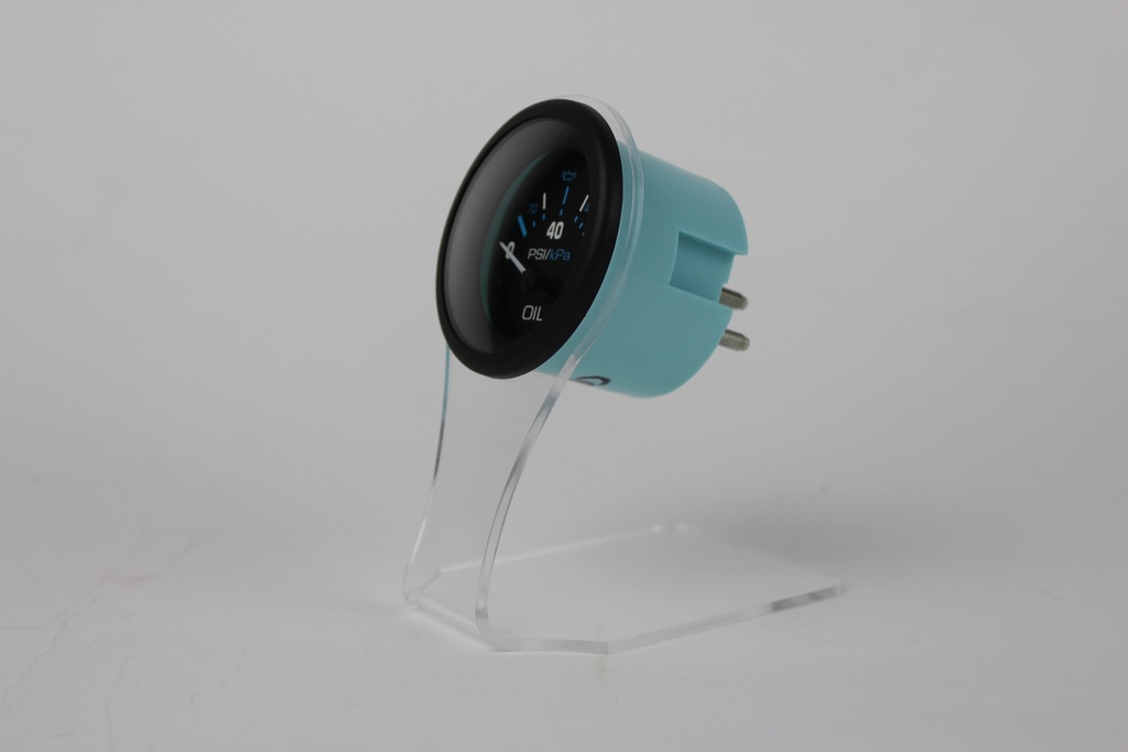 Eclipse Blk-Wh-Blu Oil Pressure Gauge, Elect 0-80 psi 68392