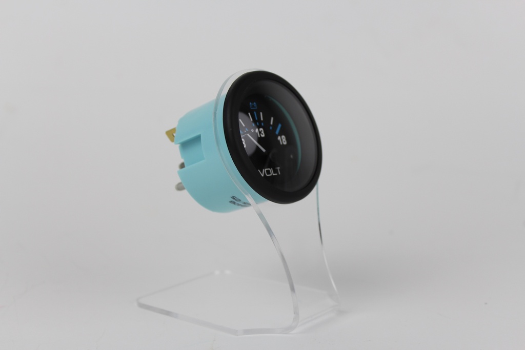 Eclipse Blk-Wh-Blu Voltmeter, 8-18 Volts