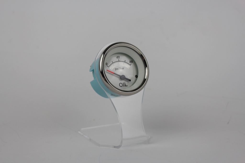 White Sterling Veethree Marine Oil Pressure Gauge, Elect 0-80 psi 67523F