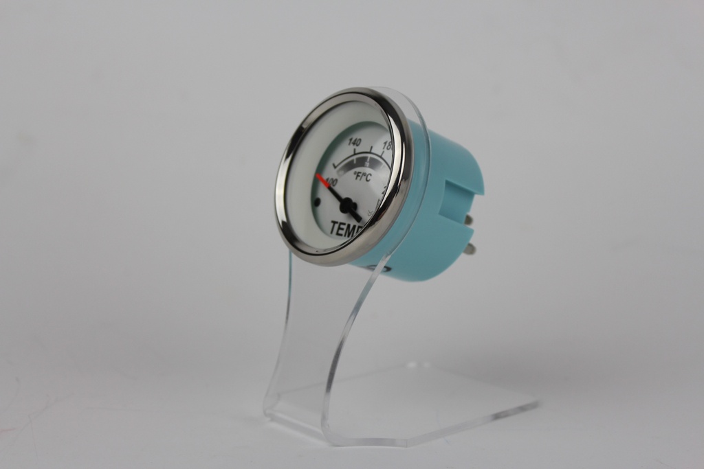 White Sterling Veethree Marine Water Temperature Gauge, I/O Elect 120-240F 67524F