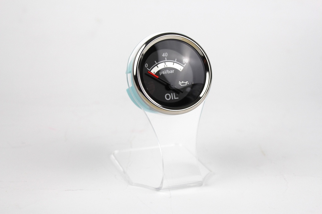 Black Sterling Oil Pressure Gauge, Elect 0-80 psi 67022F