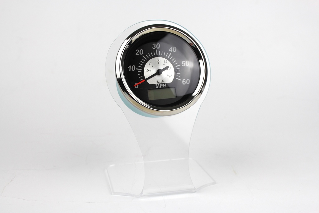 Black Sterling Veethree Marine Speedometer, GPS Head Only, 60 MPH 3" 780805PDFB