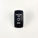 C5 Engraved Actuator/Cover: LIGHT BAR - FWD