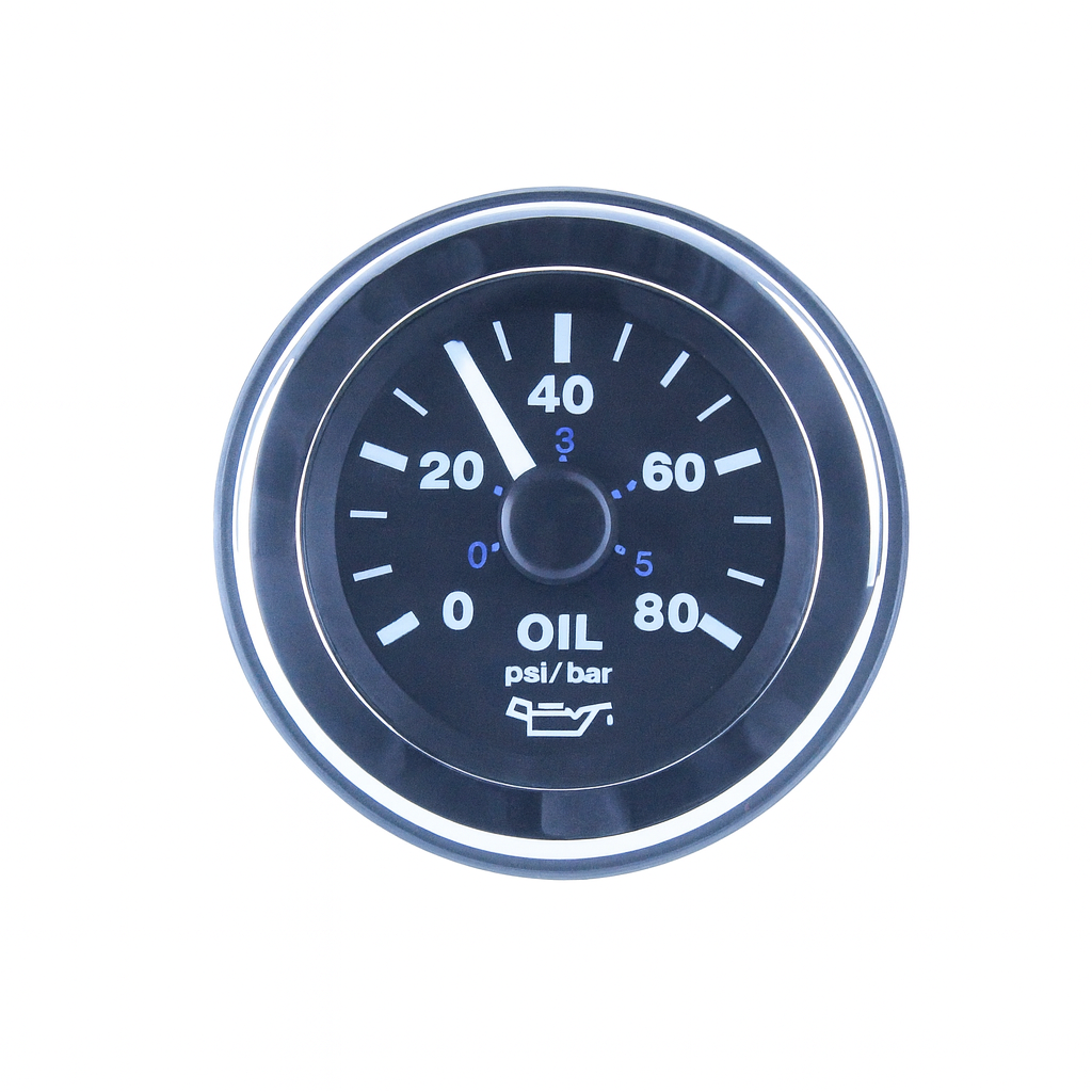 Matrix Veethree Marine OIL PSI Gauge - KIT