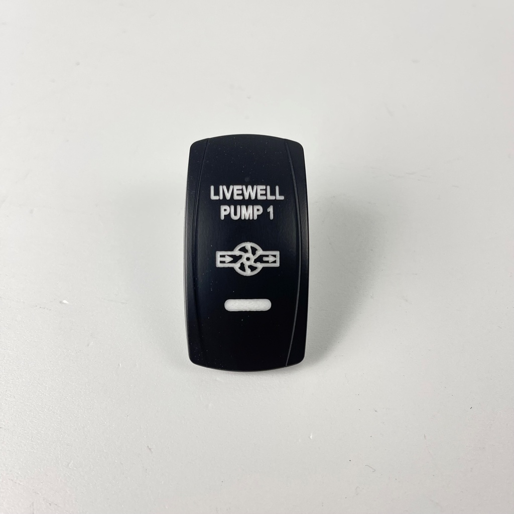 C5 Engraved Actuator/Cover : LIVEWELL PUMP 1
