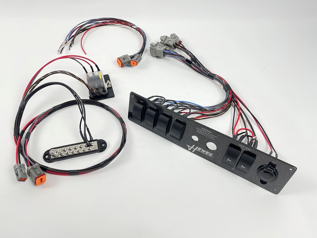 Fully wired Replacement Switch/Instrument Panel - Hewes RF16 14 x 3