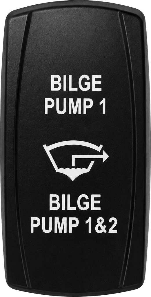 C5 Engraved Actuator/Cover : Bilge Pump 1, 1&2