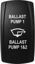 C5 Engraved Actuator/Cover : Ballast Pump 1,1&2 