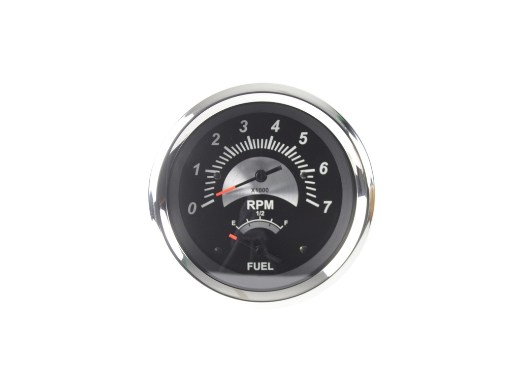 Black Sterling Multi Function 3" 7K Tach, Fuel 69170F