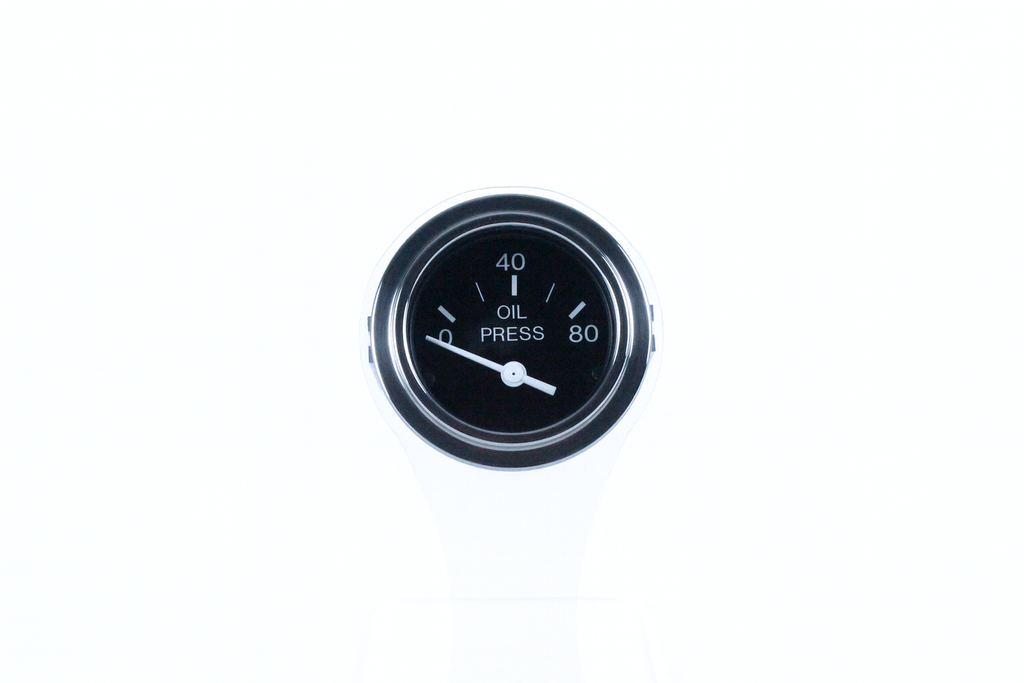 Heavy Duty Veethree Marine Oil Pressure, Electrical, 0-80 psi, 2" 