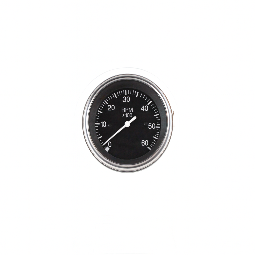 Heavy Duty Veethree Marine Tach, Electrical, Gas Engine, 6K, 3" 