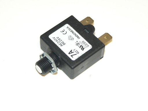 1658 Pushbutton Circuit Breaker - Spade Terminal