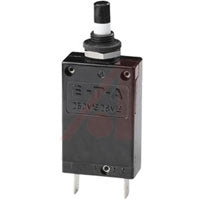 ETA Pushbutton circuit breaker with SPADE terminals, Manual activation switch