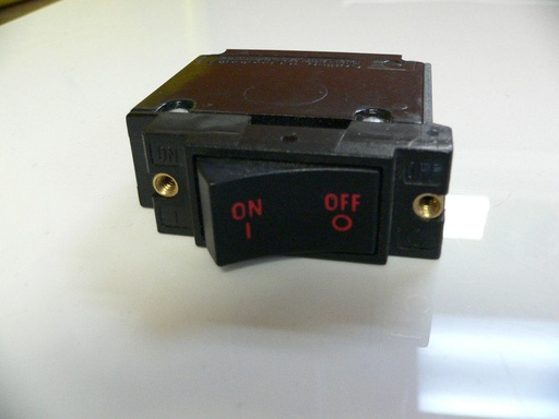 AD1 Carling Rocker Circuit Breaker, RED Text & Symbols, Horizontal