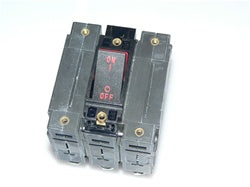 [ELC-004554] C13 Carling Rocker Circuit Breaker, Triple Pole, 15 amp 1/4-20 studs