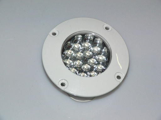 [ELC-006705] Barnegat Flush Mount Light, White housing, Clear lens, BLUE LED. QL-CL-LED-B