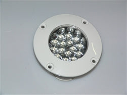[ELC-006706] 24V Barnegat Flush Mount Light, White housing, Clear lens, BLUE LED. QL-CL-LED-B-24