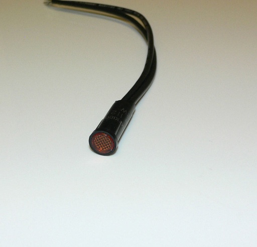 [ELC-006957] 125VAC Indicator Incandescent Light, Flush Lens - Amber
