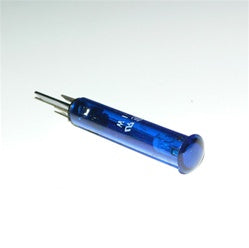 [ELC-006966] 12-14VDC Indicator Light, Flush Dome Lens - Blue
