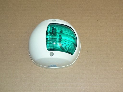 [ELC-007208] Perko Off white plastic Stbd side light for sea ray 400/480 Sedan Bridge