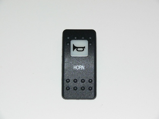[ELC-008001] C2-A Carling Contura II rocker switch actuator - "Horn" black w/white window