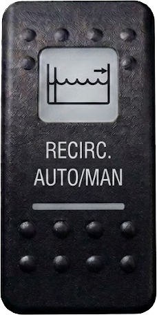 [ELC-008003] C2-AC  Carling Contura II rocker switch actuator - Recirc Auto/man