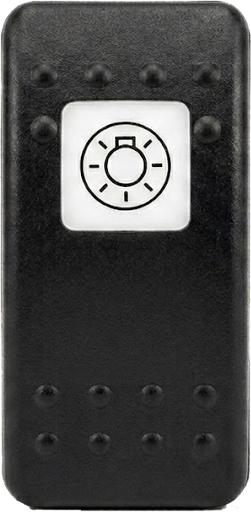[ELC-008009] C2-AL Carling Contura II rocker switch actuator - Lights 2