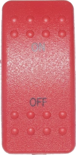 [ELC-008016] C2-AT Carling Contura V series rocker switch actuator - Red On/Off Text