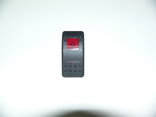 [ELC-008018] C2-AV Carling V series rocker switch actuator - Red Box Lens and red bar lens