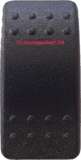 [ELC-008020] C2-AZ Carling Contura II rocker switch actuator - Single Red Lens