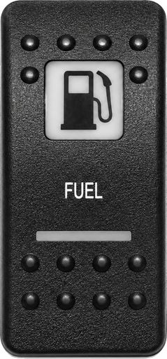 [ELC-008030] C2-V Carling Contura II V series rocker switch actuator - Black w/Fuel Logo