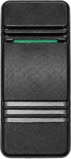 [ELC-008043] C3-AU Carling Contura V series rocker switch actuator - Single Green Lens